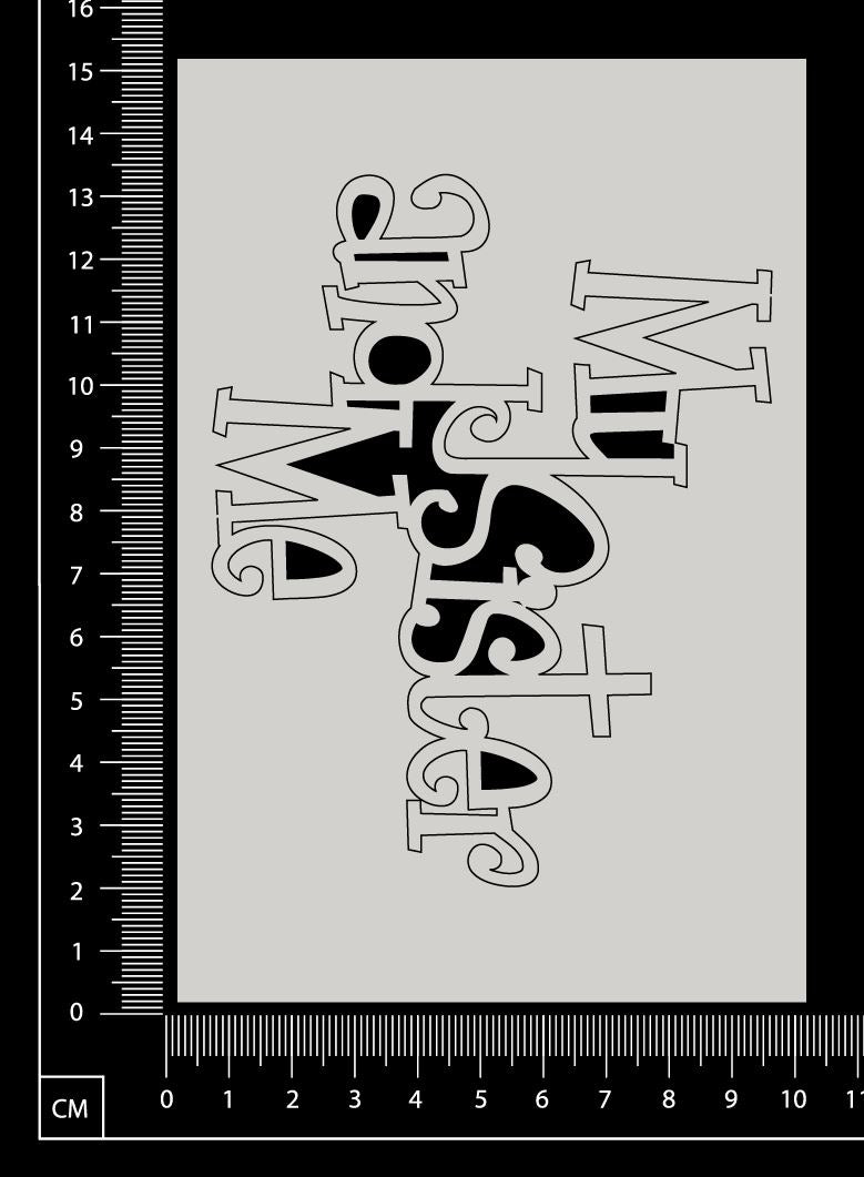 My Sister and Me - White Chipboard