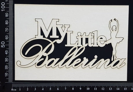 My Little Ballerina - White Chipboard