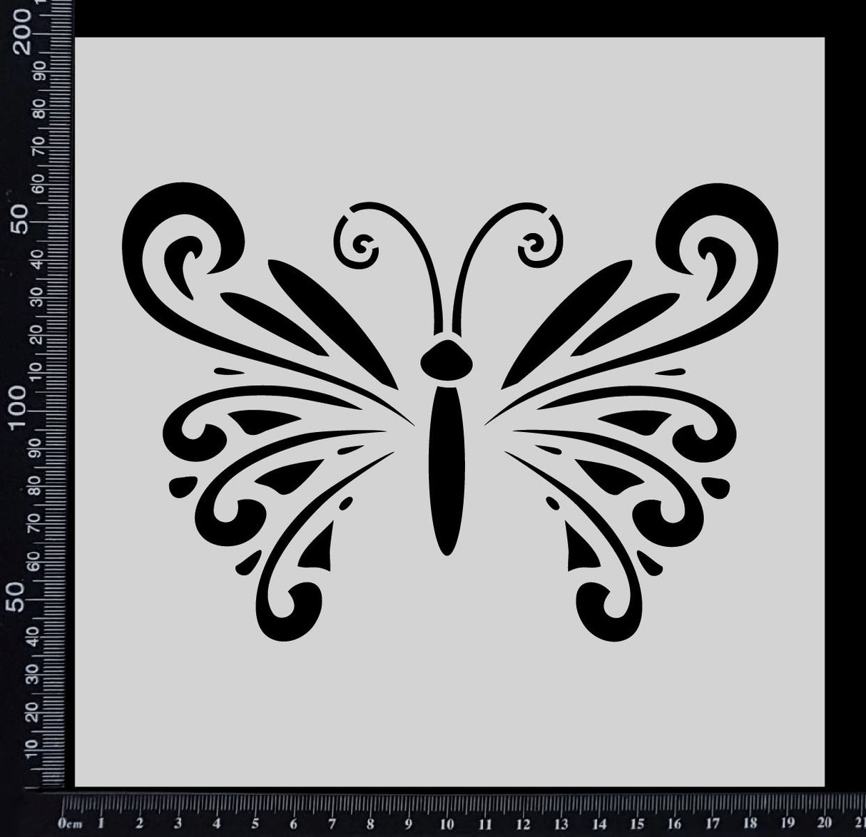 Mystical Butterfly - Stencil - 200mm x 200mm