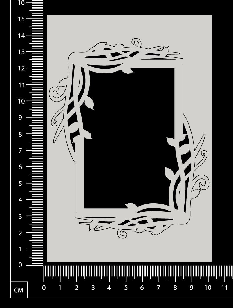 Mystical Vine Frame - B - White Chipboard