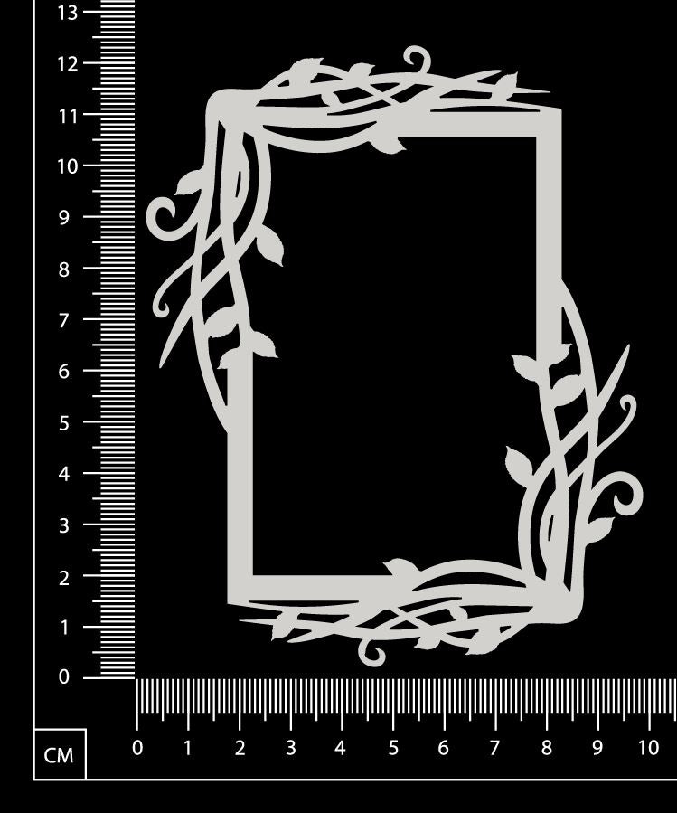 Mystical Vine Frame - B - White Chipboard