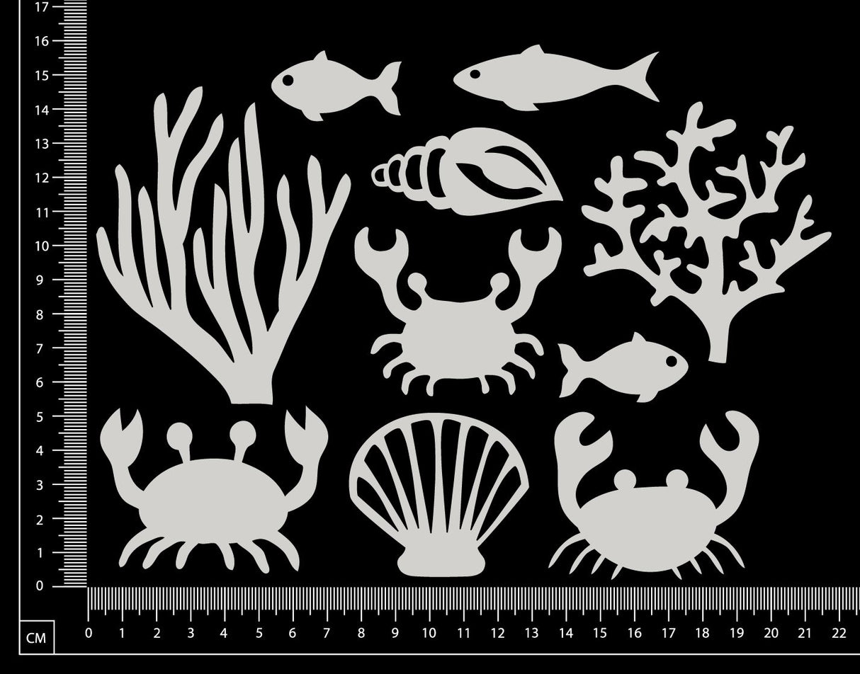Nautical Elements - Set E - White Chipboard