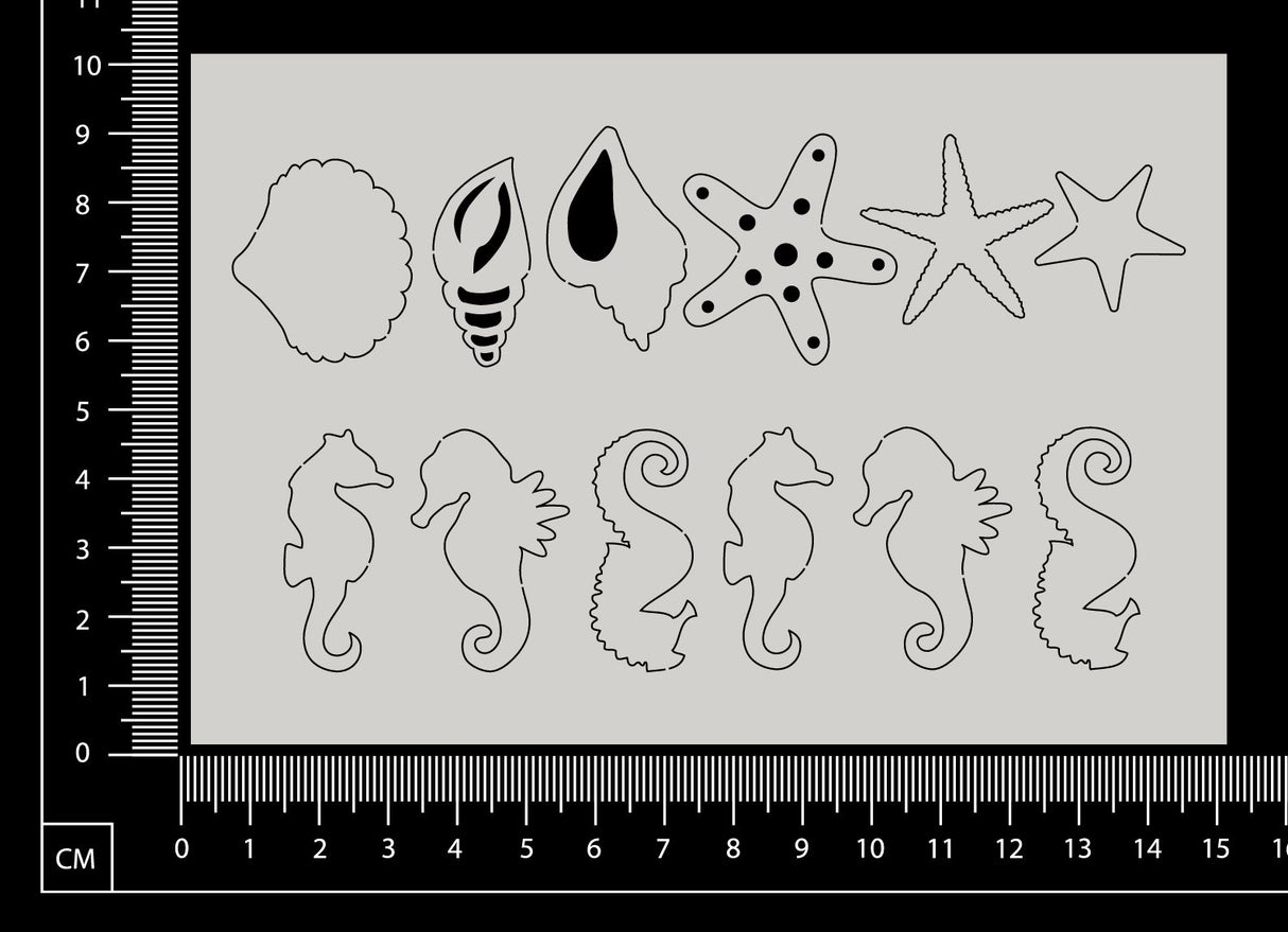 Nautical Elements - Set G - White Chipboard