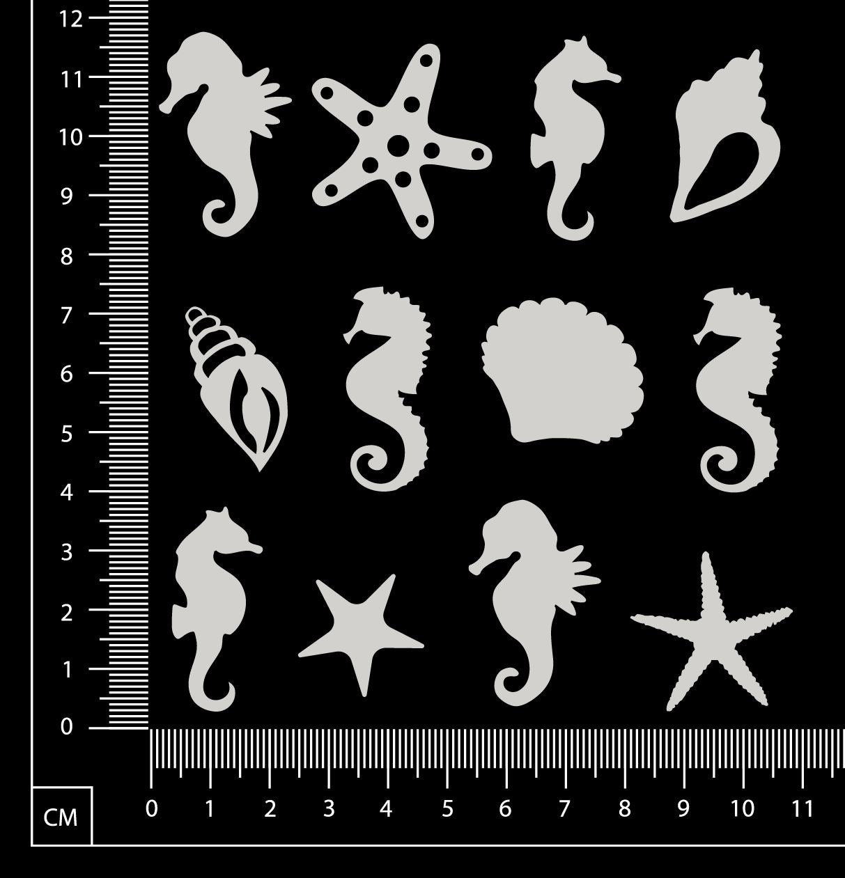 Nautical Elements - Set G - White Chipboard