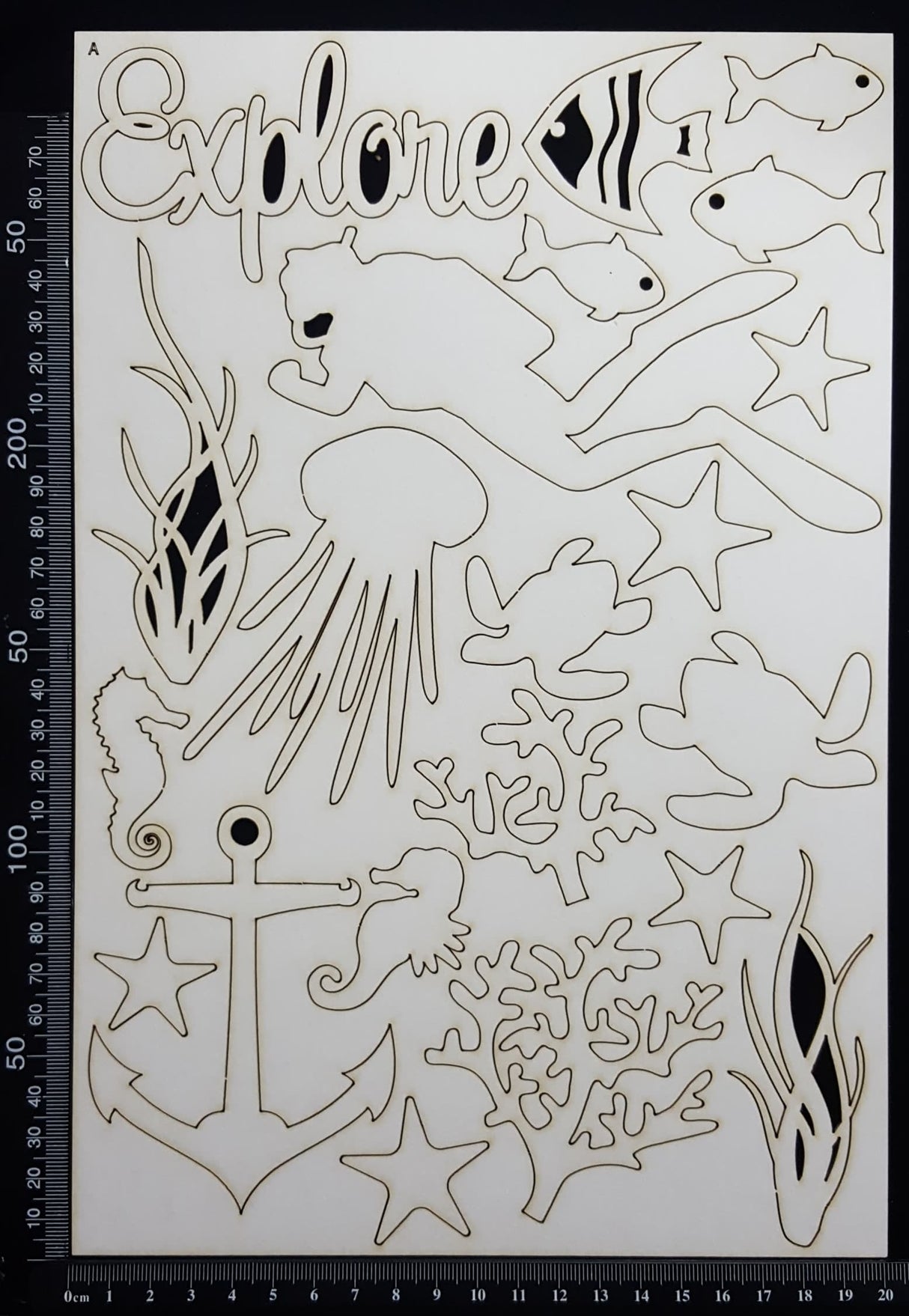 Nautical Elements - Set A - White Chipboard