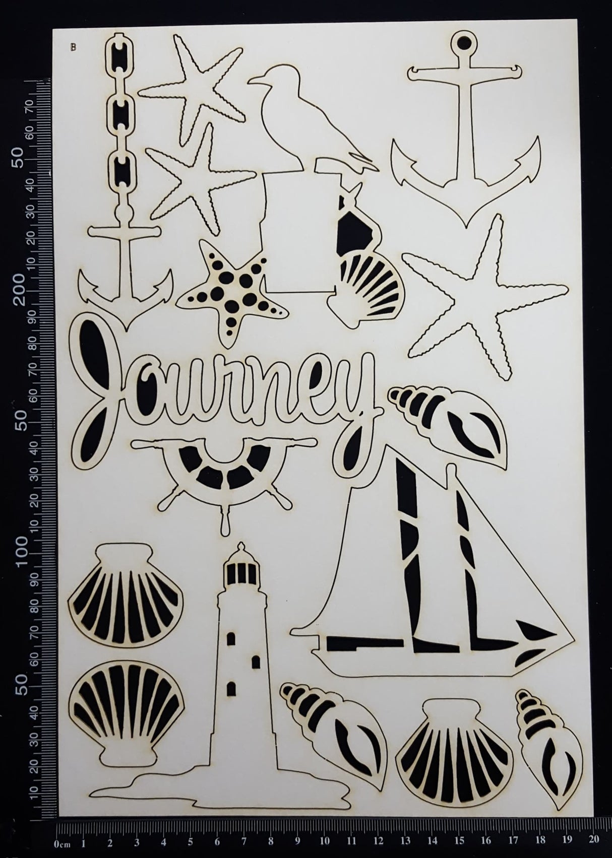 Nautical Elements - Set B - White Chipboard