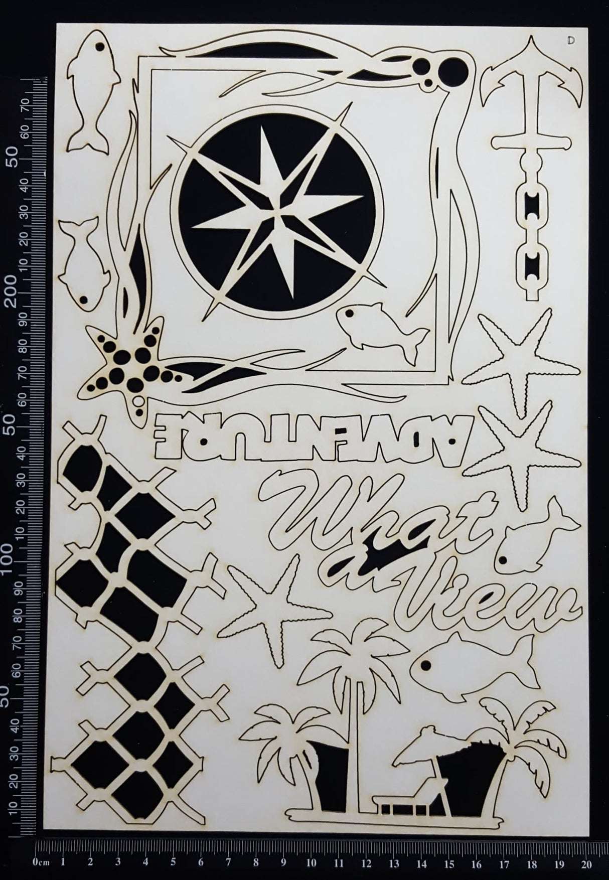 Nautical Elements - Set D - White Chipboard