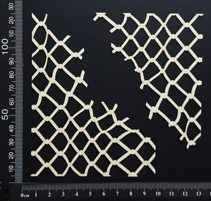 Net Fragments Set - White Chipboard