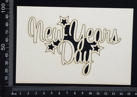 New Years Day - White Chipboard