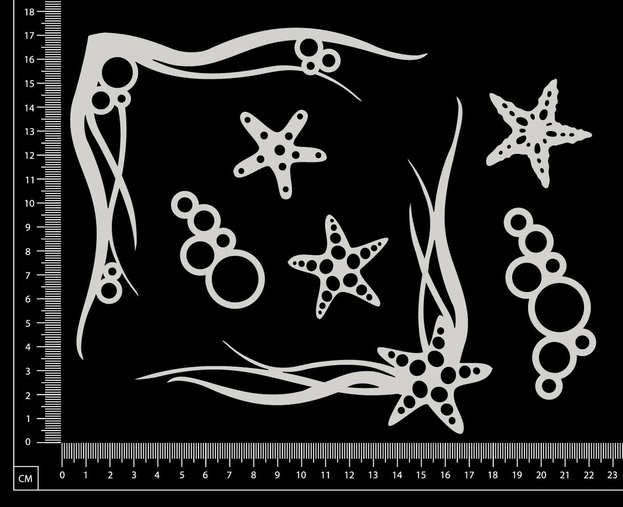 Ocean Corners Set - White Chipboard