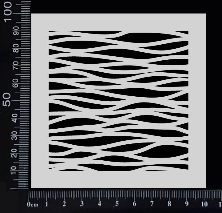 Ocean Waves - Stencil - 100mm x 100mm