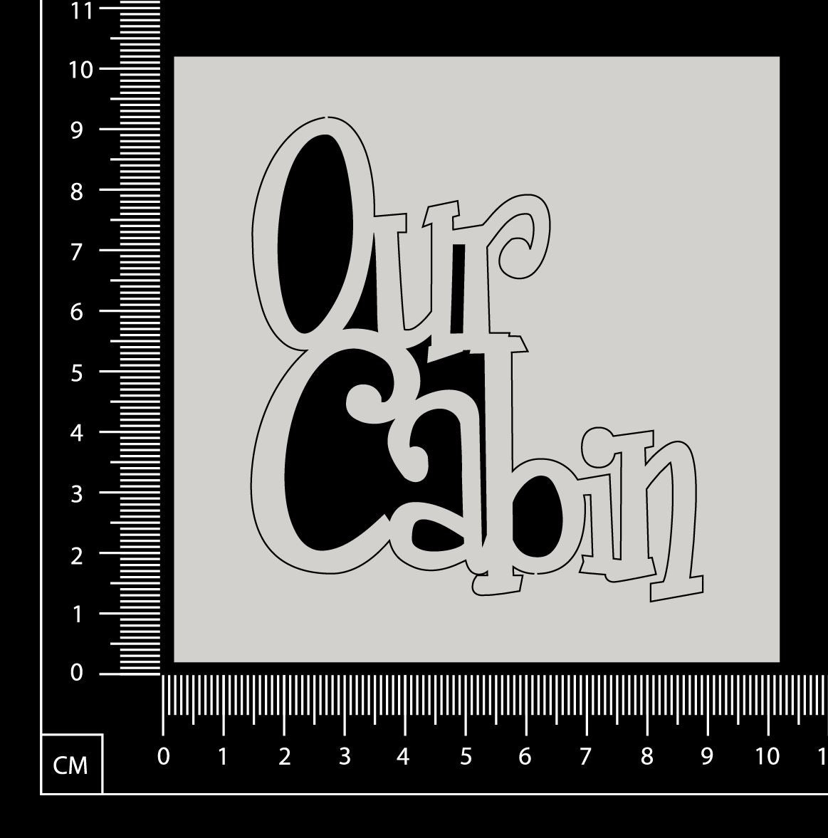 Our Cabin - White Chipboard