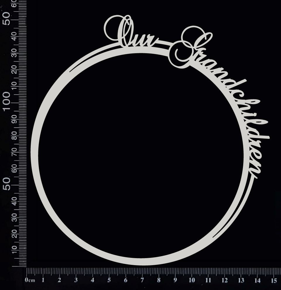 Our Grandchildren Frame - White Chipboard