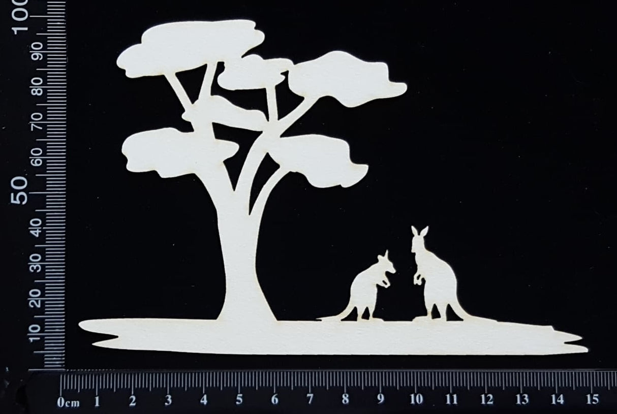 Outback View - A - White Chipboard