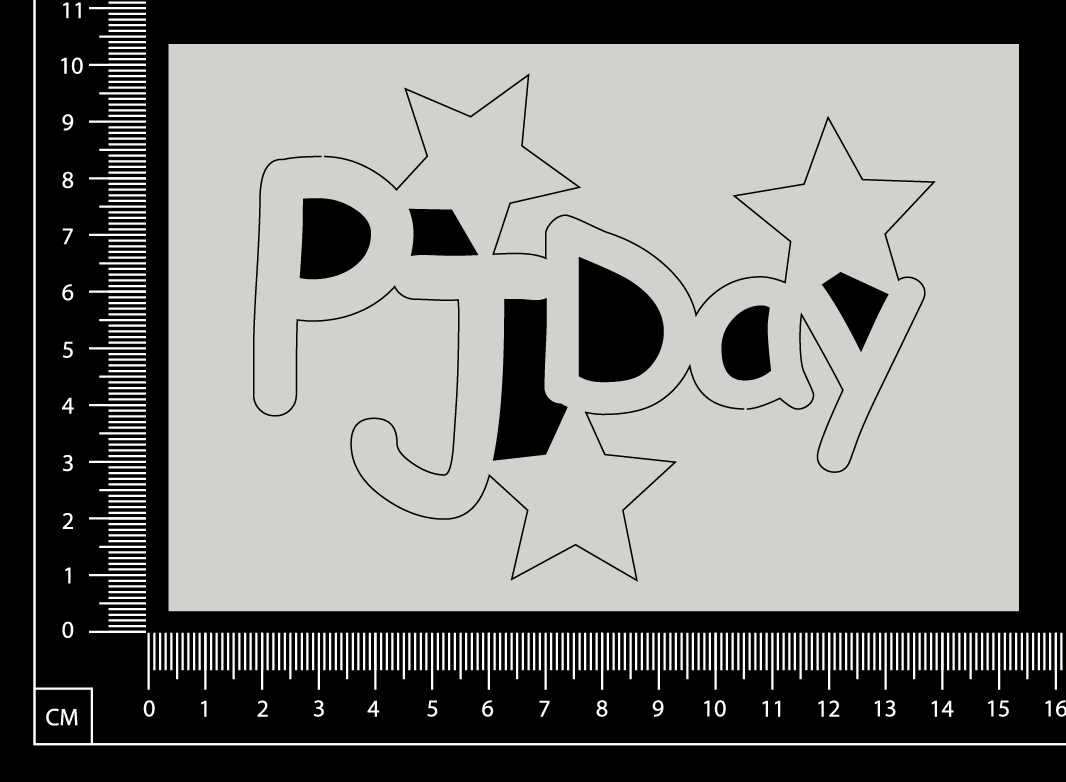 PJ Day - B - White Chipboard