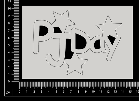 PJ Day - B - White Chipboard