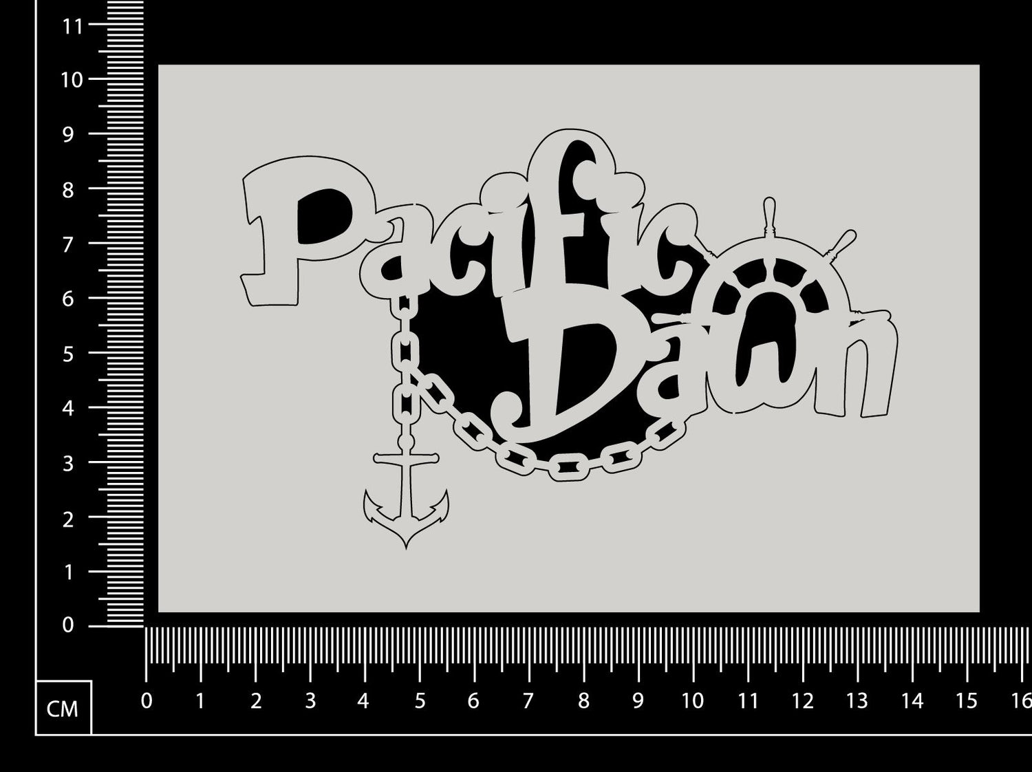 Pacific Dawn - White Chipboard