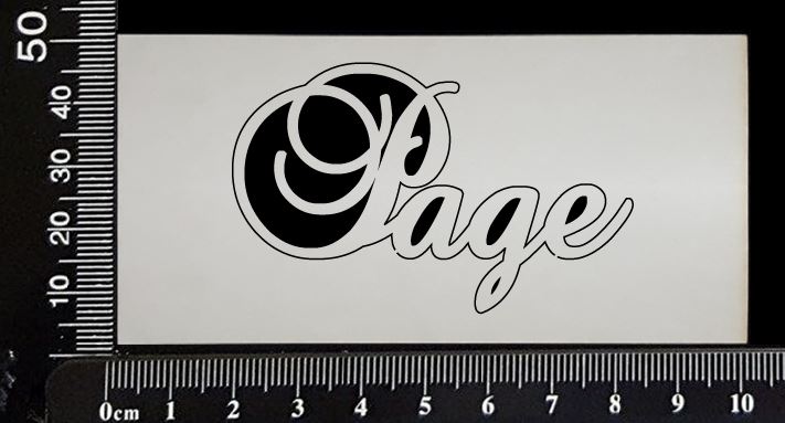 Elegant Word - Page - White Chipboard