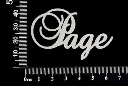 Elegant Word - Page - White Chipboard