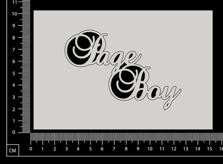 Page Boy - White Chipboard