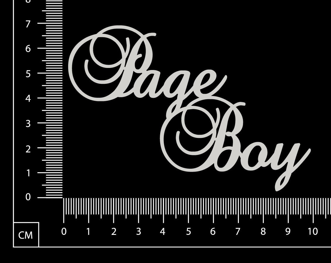 Page Boy - White Chipboard