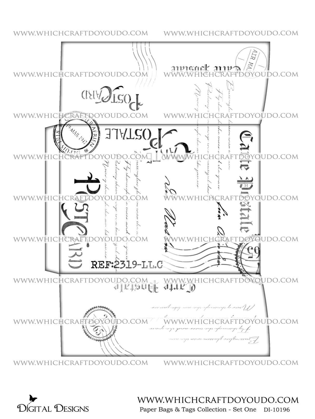 Paper Bags & Tags Collection - Set One - DI-10196 - Digital Download