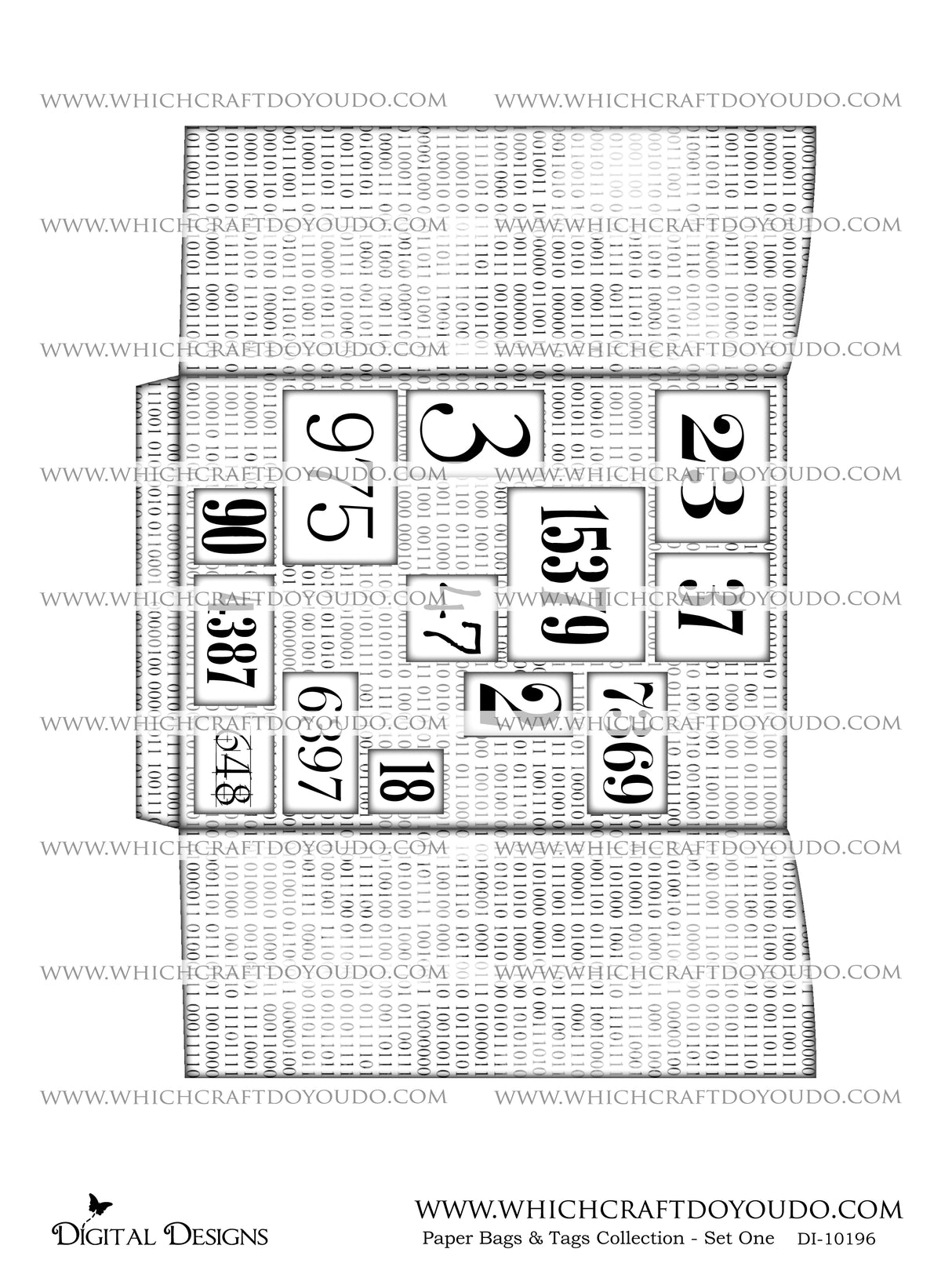 Paper Bags & Tags Collection - Set One - DI-10196 - Digital Download