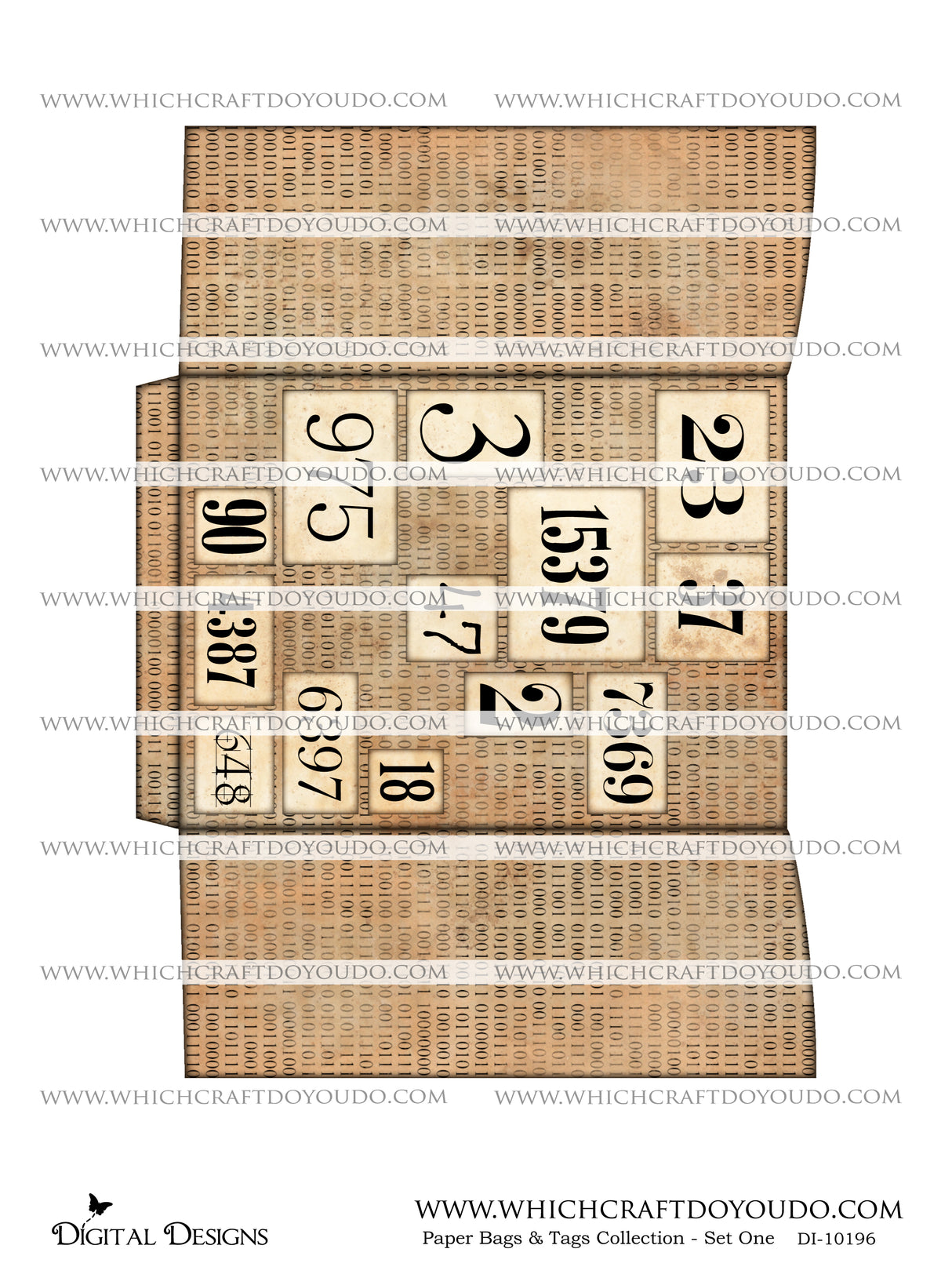 Paper Bags & Tags Collection - Set One - DI-10196 - Digital Download