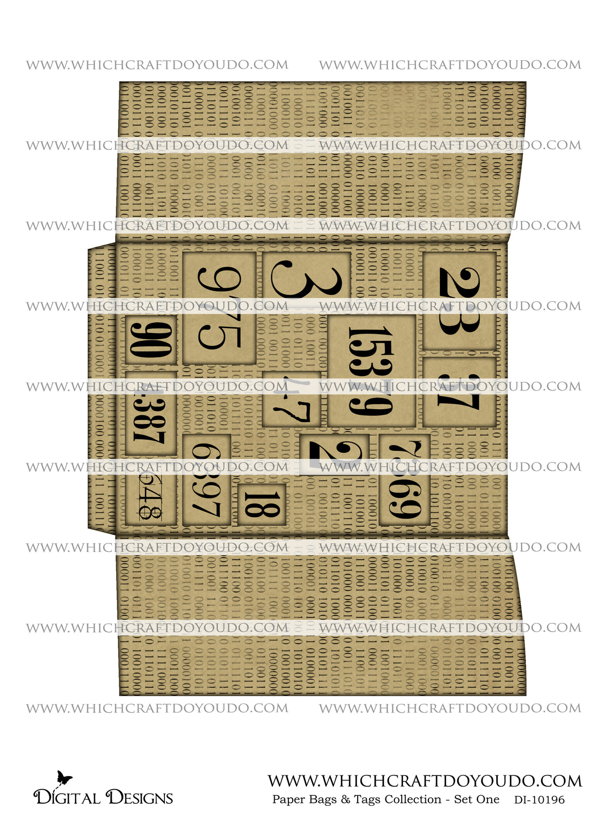 Paper Bags & Tags Collection - Set One - DI-10196 - Digital Download