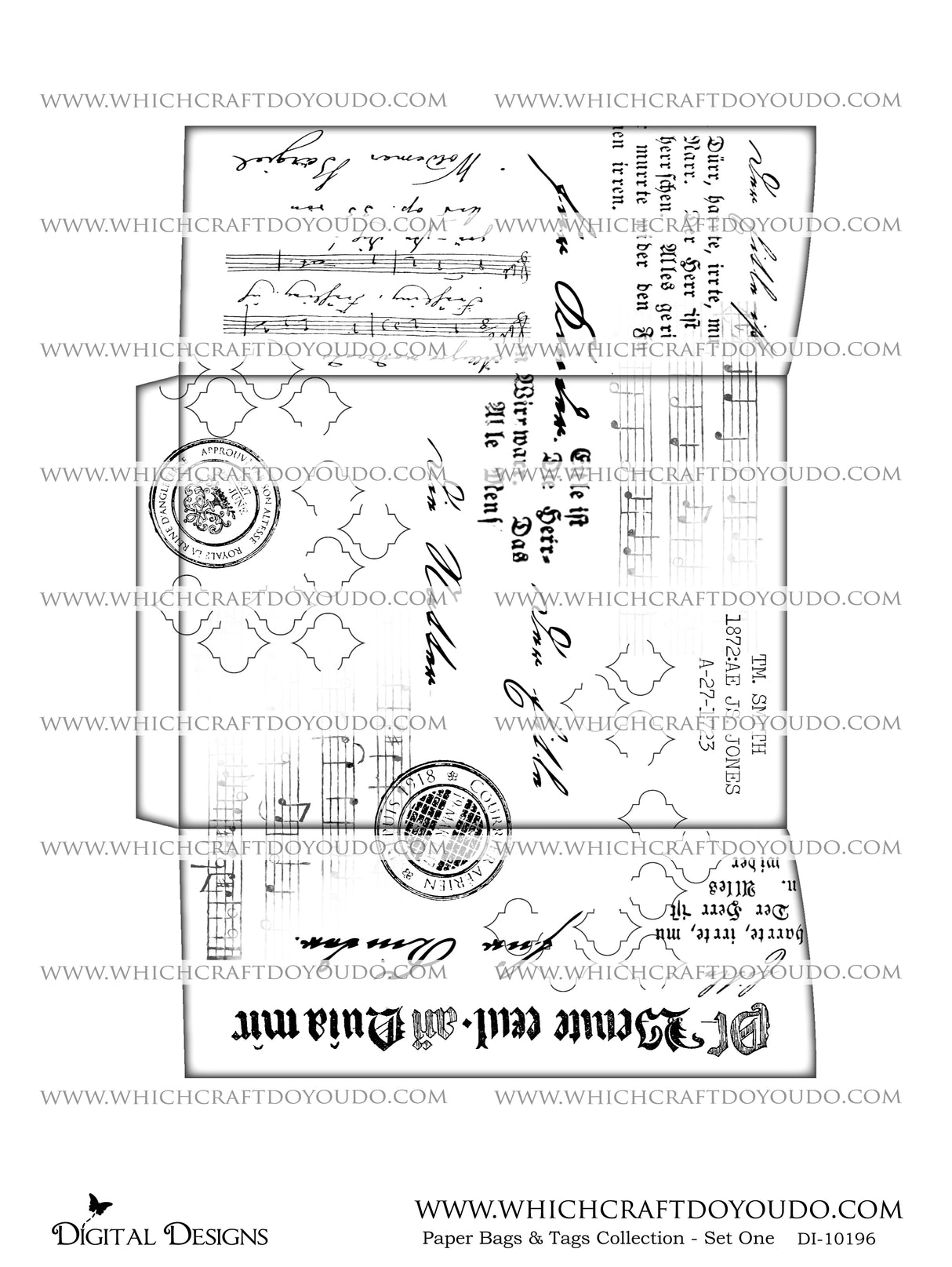 Paper Bags & Tags Collection - Set One - DI-10196 - Digital Download