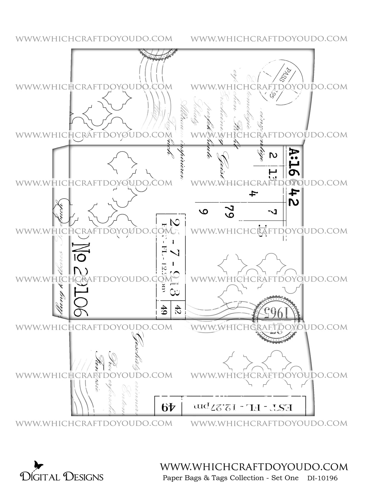 Paper Bags & Tags Collection - Set One - DI-10196 - Digital Download