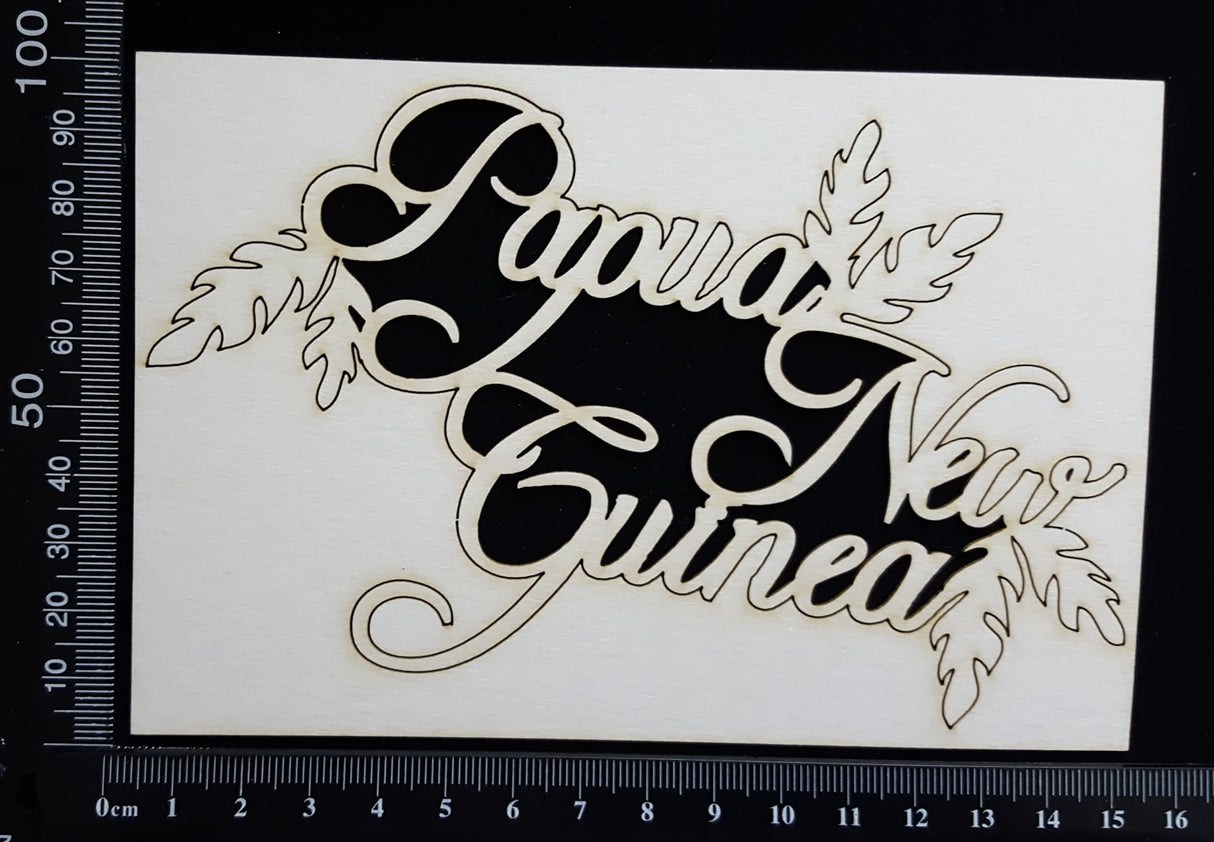 Papua New Guinea - White Chipboard