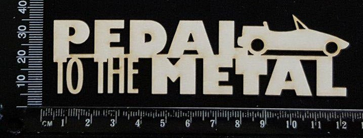 Pedal to the Metal - White Chipboard