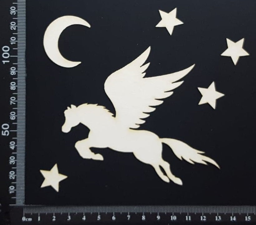 Pegasus Set - B - White Chipboard