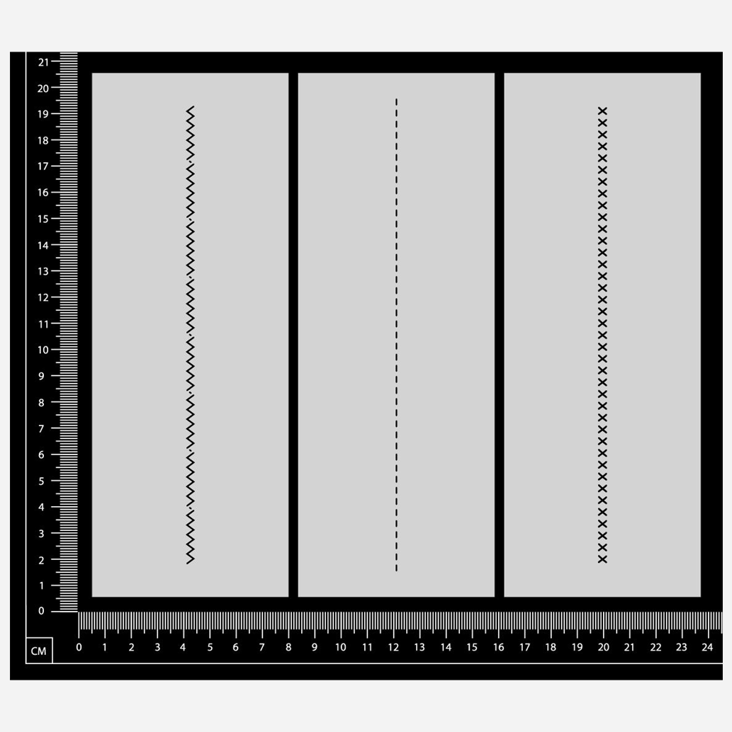 Perfect Stitches - Small - Stencil Set - 75mm x 200mm