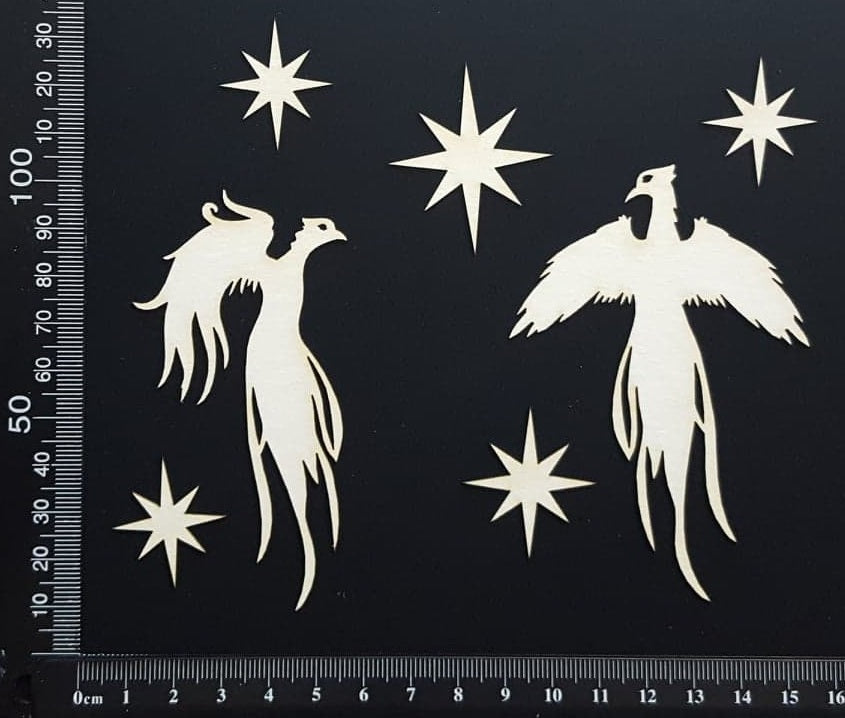 Phoenix Set - C - White Chipboard
