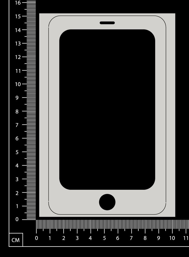 Phone Frame - White Chipboard