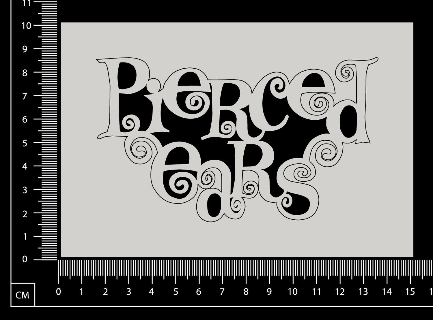 Pierced Ears - White Chipboard