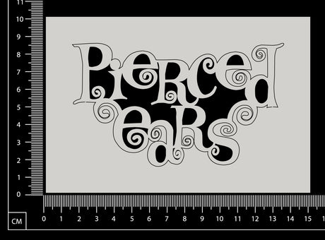 Pierced Ears - White Chipboard