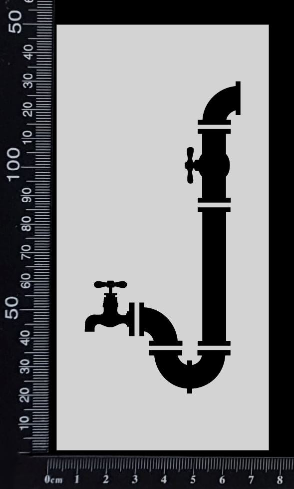 Pipeworks - A - Stencil - 75mm x 150mm