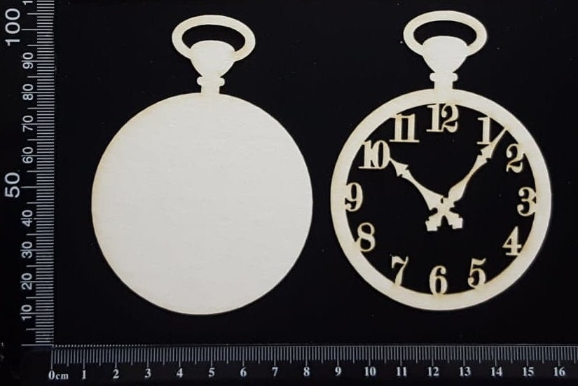 Pocket Watch - White Chipboard