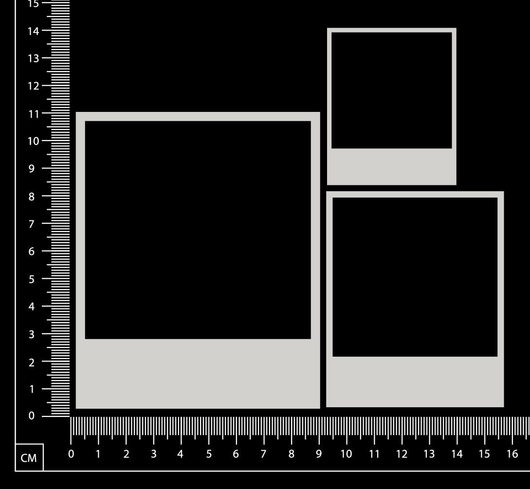 Polaroid Frames - White Chipboard