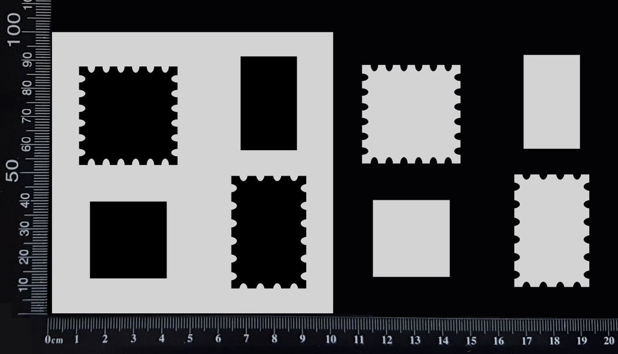 Postage Stamps - Stencil - 100mm x 100mm