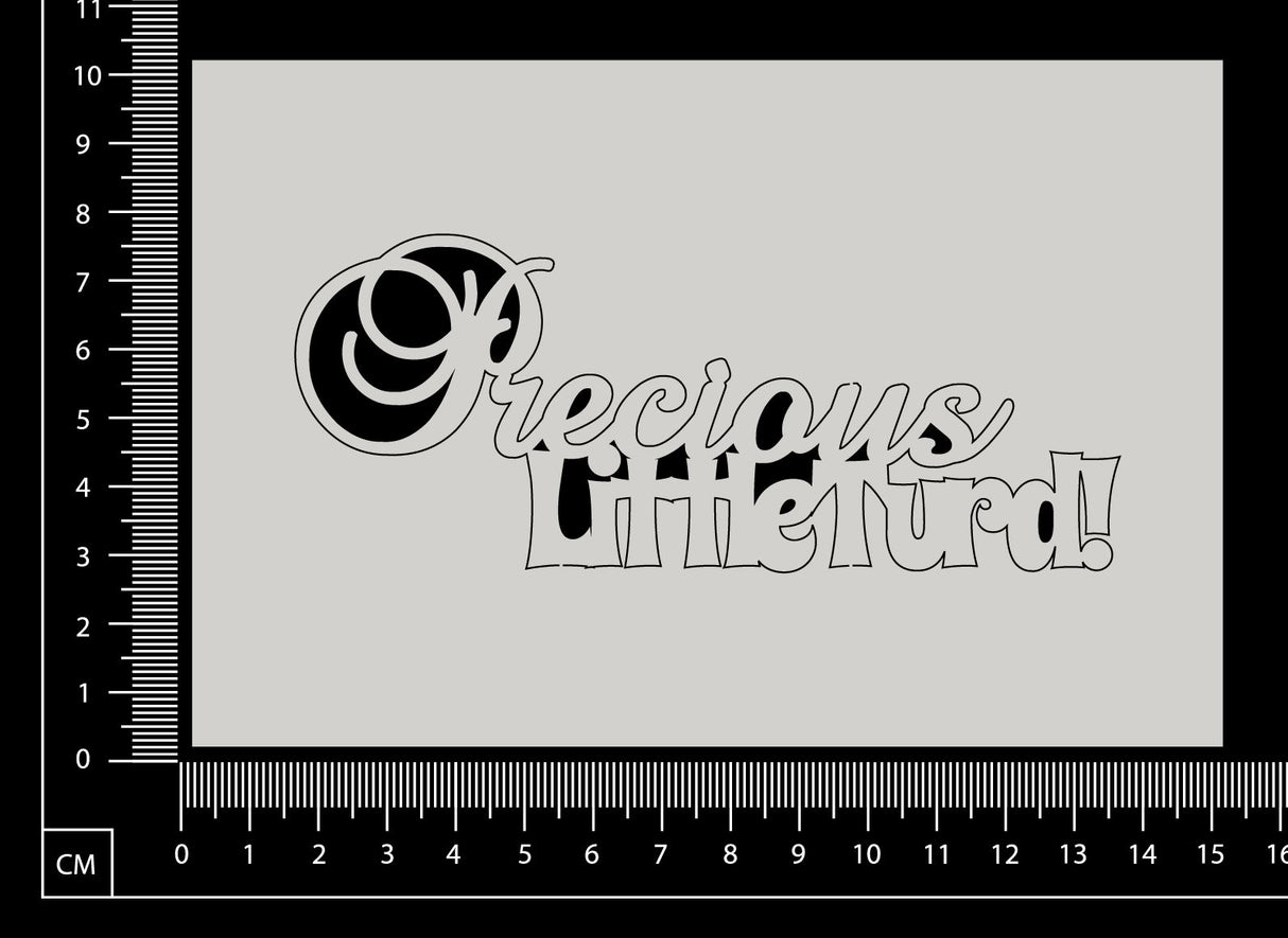 Precious Little Turd - White Chipboard