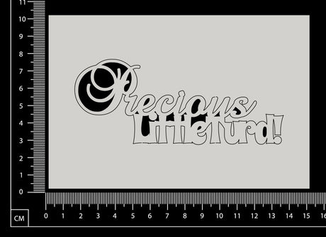 Precious Little Turd - White Chipboard