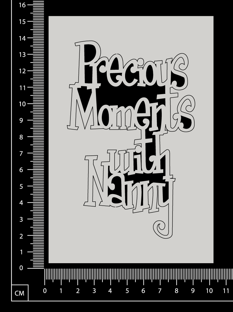 Precious Moments with Nanny - B - White Chipboard