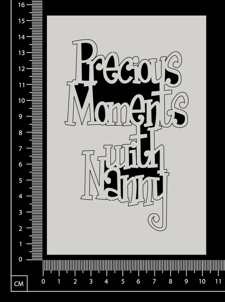 Precious Moments with Nanny - B - White Chipboard