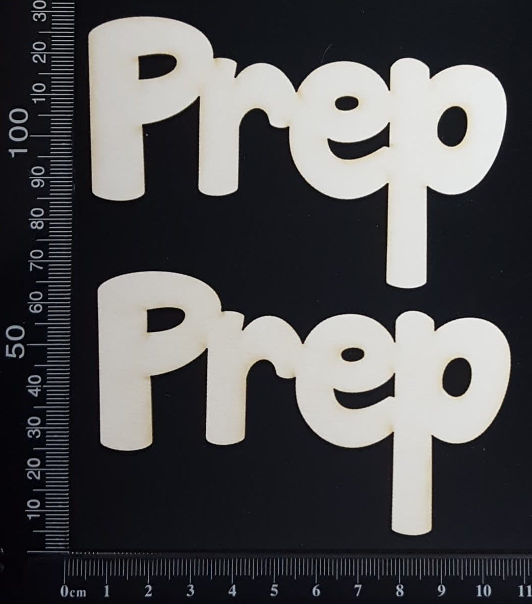 Prep - Set of 2 - Large - White Chipboard