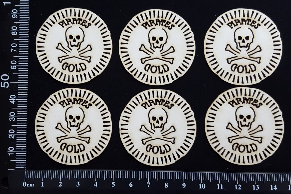 Pirate Gold - A - White Chipboard