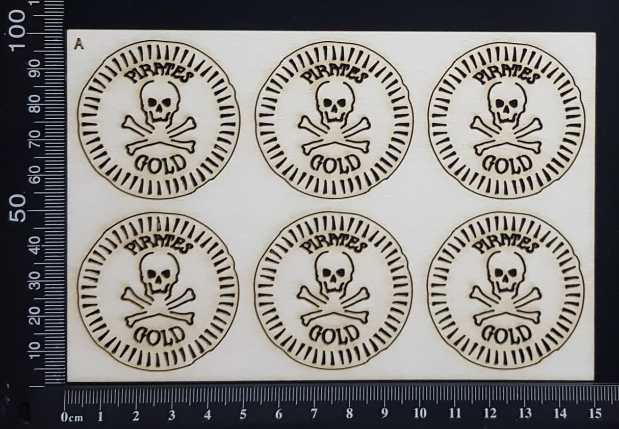 Pirate Gold - A - White Chipboard